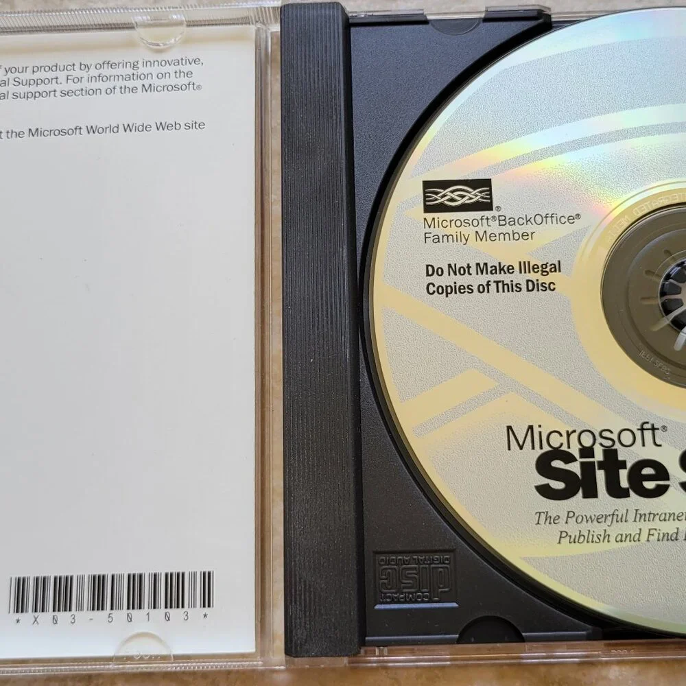Vintage CD - Microsoft Site Server Software